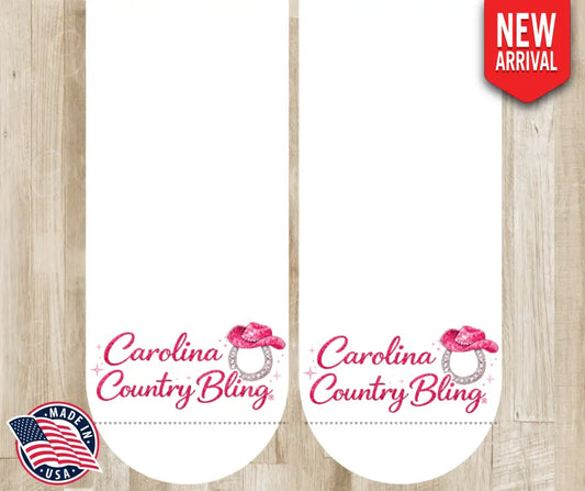 Carolina Country Bling - Pink Socks