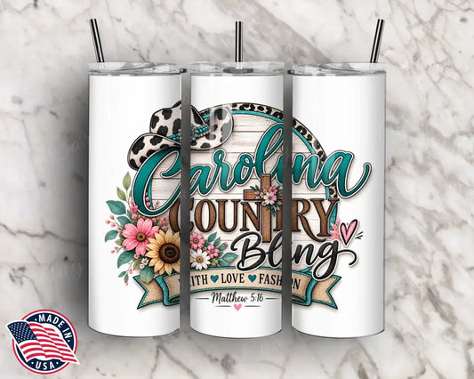 Carolina Country Bling - Tumbler - Tumbler