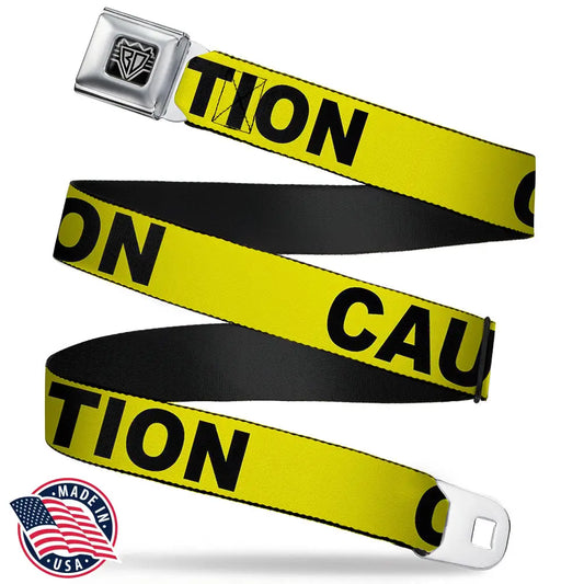 CAUTION - Yellow Seatbelt Belts