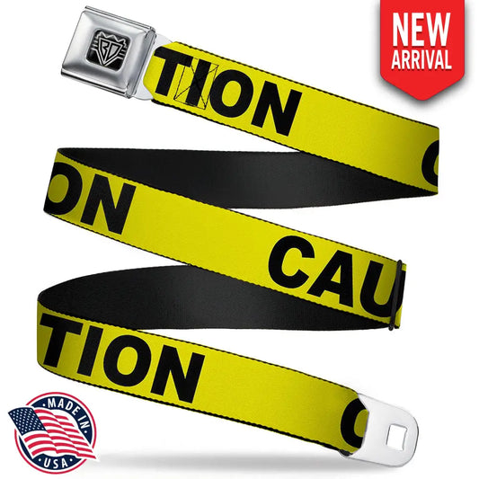 CAUTION - Yellow Seatbelt Belts