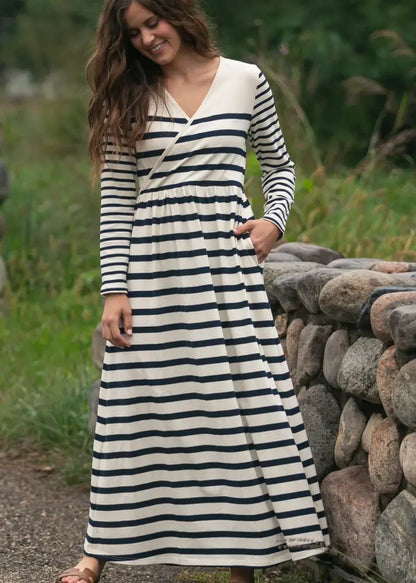 Celeste Striped Knit Maxi Dress - FINAL SALE - IC Dresses