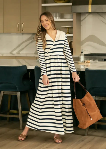 Celeste Striped Knit Maxi Dress - FINAL SALE - IC Dresses