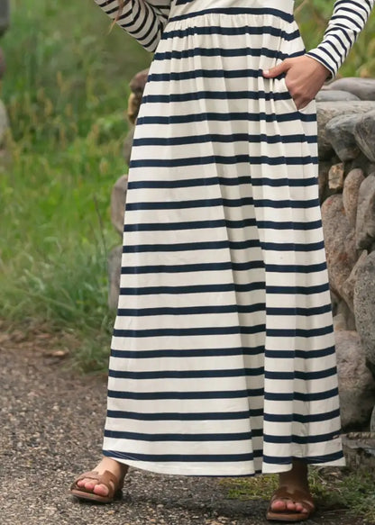 Celeste Striped Knit Maxi Dress - FINAL SALE - IC Dresses
