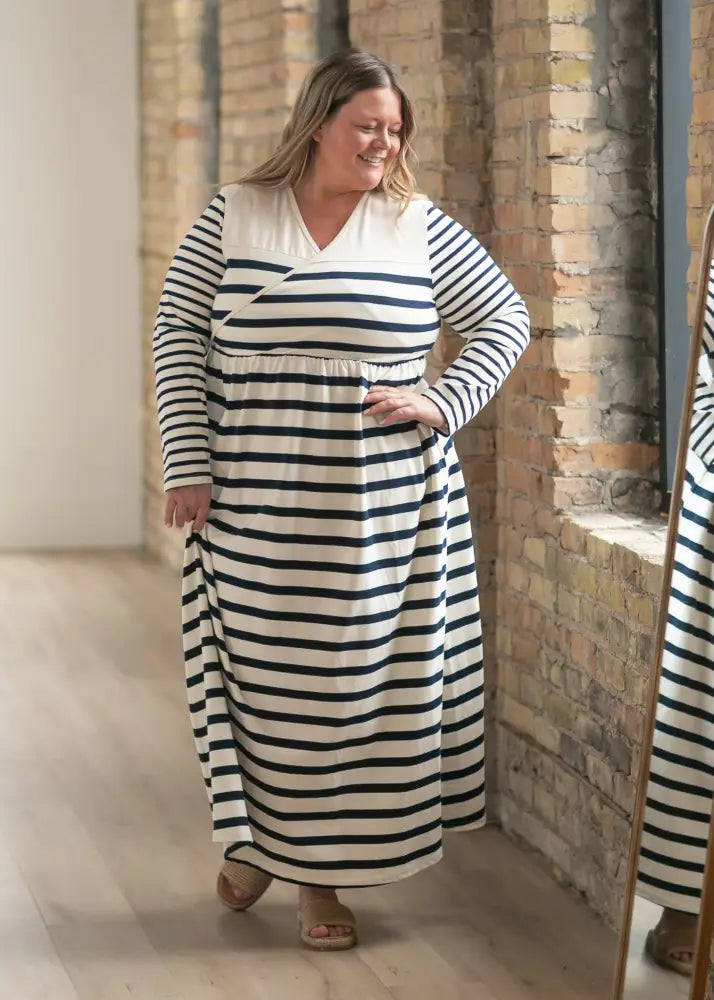 Celeste Striped Knit Maxi Dress - FINAL SALE - IC Dresses