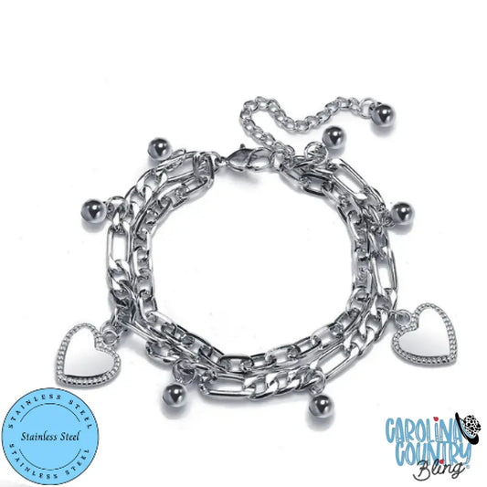 Charm My Heart – Silver Bracelet