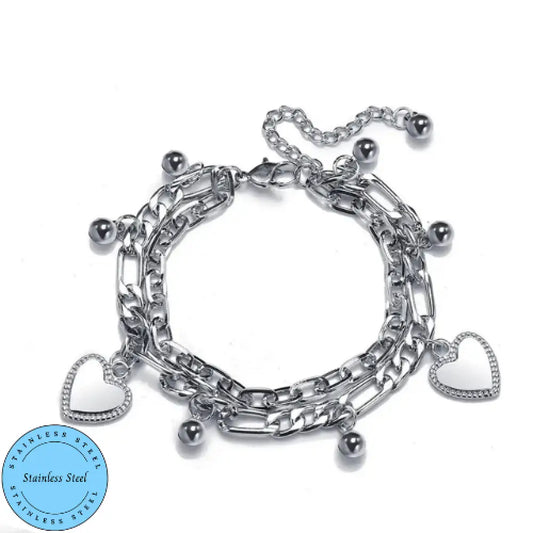 Charm My Heart – Silver Bracelet