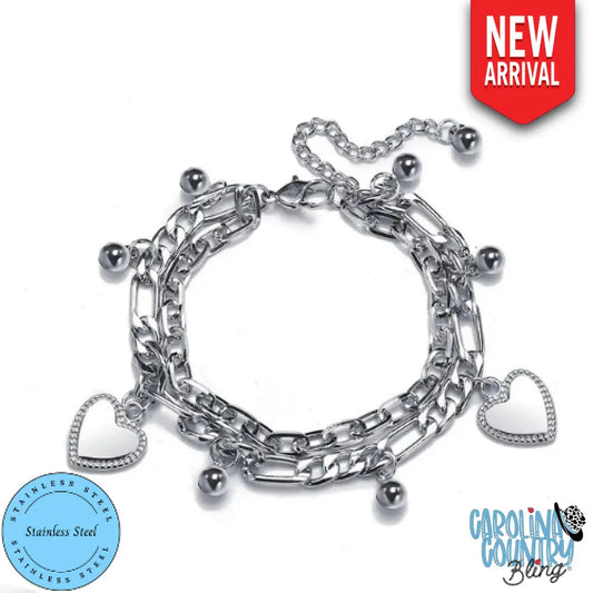 Charm My Heart – Silver Bracelet