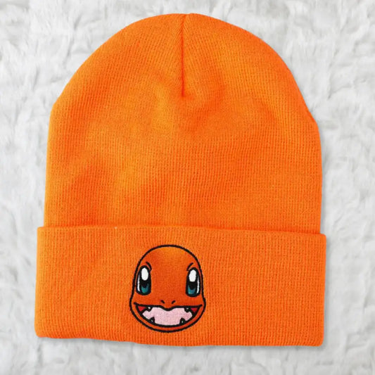 Charmander (Pokémon) Embroidered Cuff Beanie Hat Hats