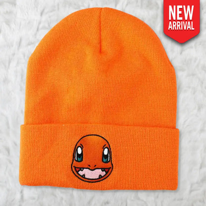 Charmander (Pokémon) Embroidered Cuff Beanie Hat Hats