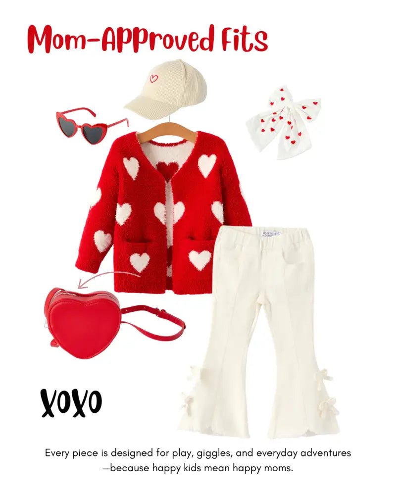 Charming White Denim Pants with Cute Bows - Jeans