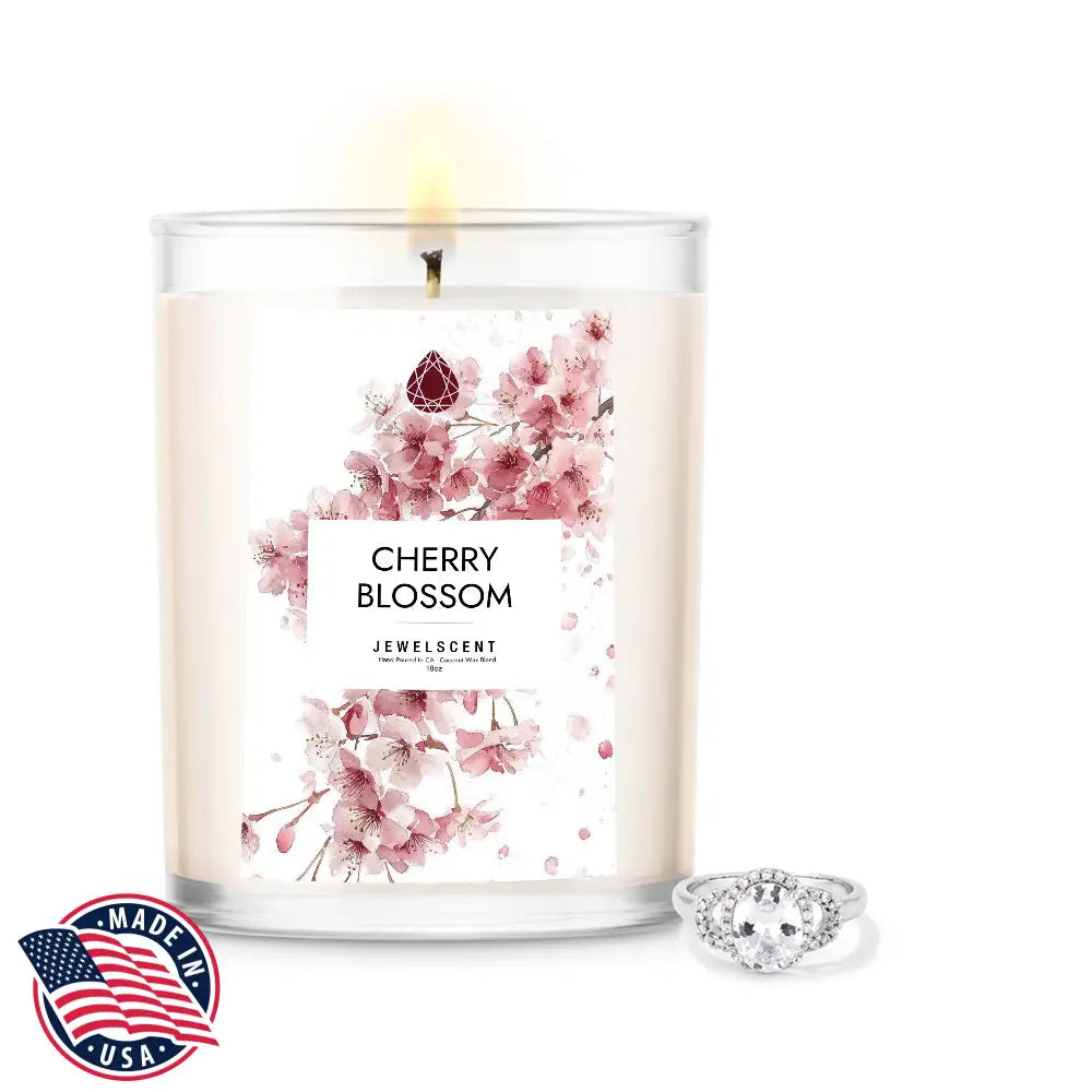 Cherry Blossom 18oz Mystery Box Jewelry Candle Home Candle