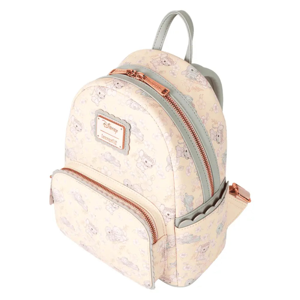 Loungefly Disney Stitch & Angel Cherry Blossom All-Over Print Mini Backpack Bags & Wallets