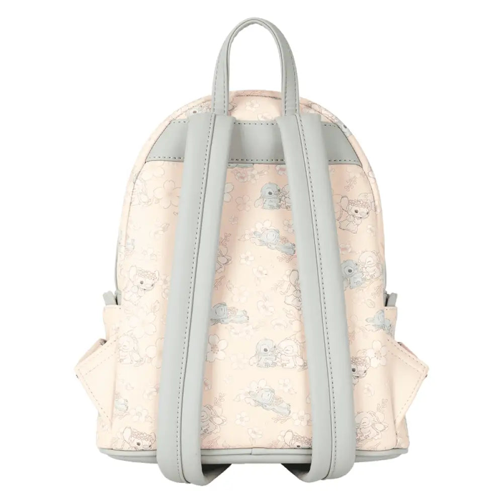 Loungefly Disney Stitch & Angel Cherry Blossom All-Over Print Mini Backpack Bags & Wallets