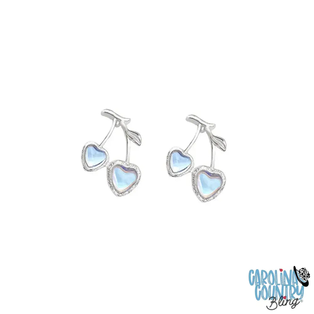 Cherry Bomb Blue Earrings