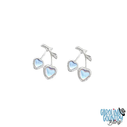 Cherry Bomb Blue Earrings