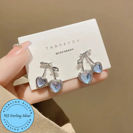 Cherry Bomb – Blue Earrings
