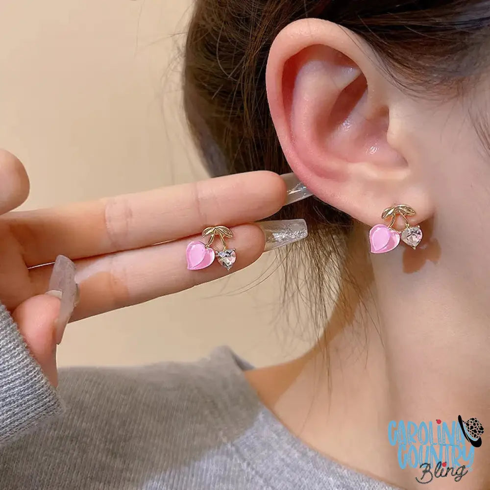 Cherry Bomb Pink Earrings