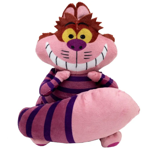 Dog Toy Squeaker Plush - Alice in Wonderland Cheshire Cat Sitting Full Body Pose Dog Toy Squeaky Plush