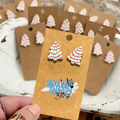 Christmas Cake – Multi Earrings