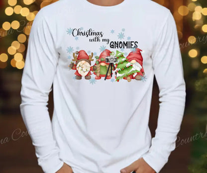 Christmas with My Gnomies - Multi Small / Long Shirt