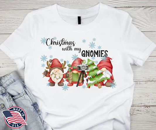 Christmas with My Gnomies - Multi Small / Short Shirt