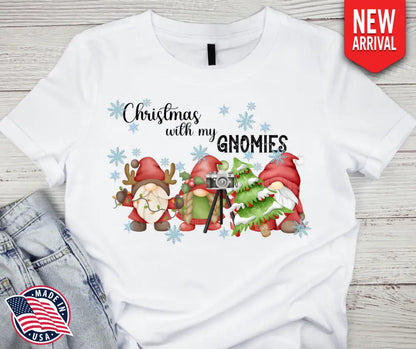 Christmas with My Gnomies - Multi Small / Short Shirt