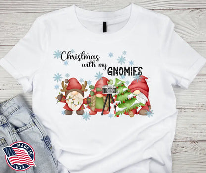 Christmas with My Gnomies - Multi Small / Short Shirt