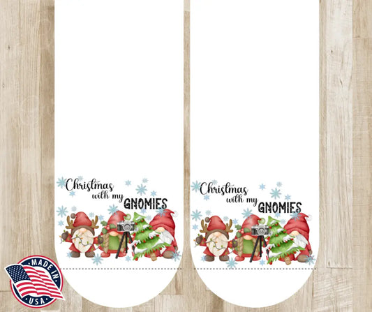 Christmas with My Gnomies - Multi Socks