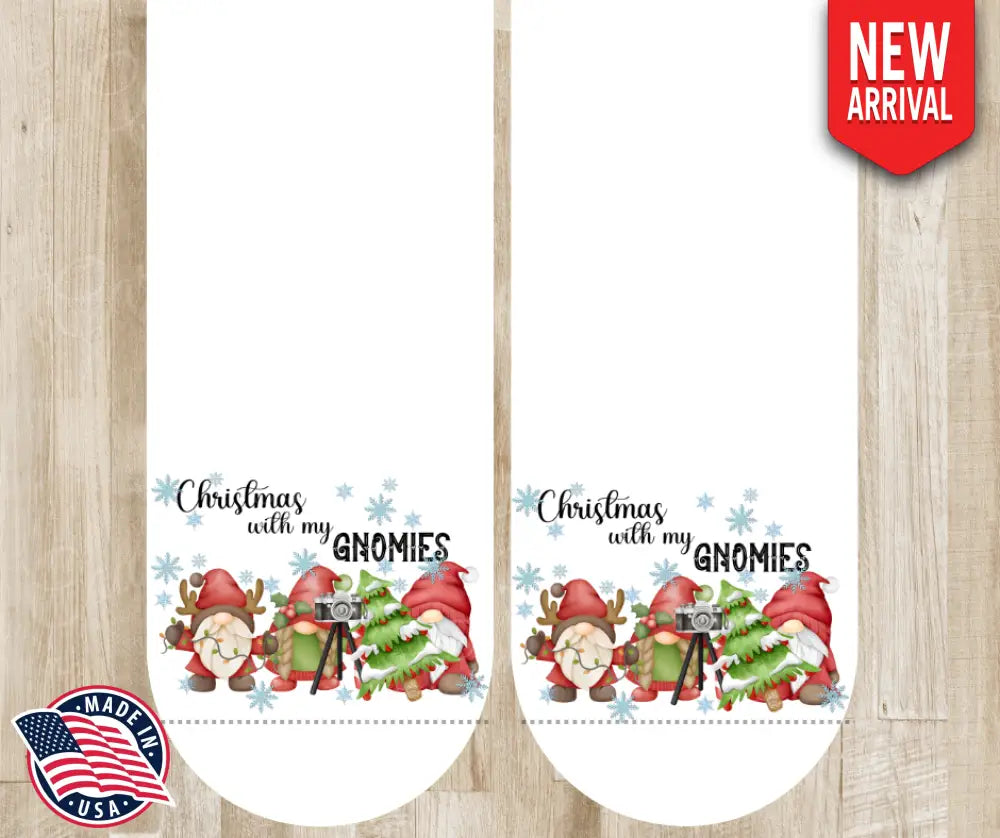 Christmas with My Gnomies - Multi Socks