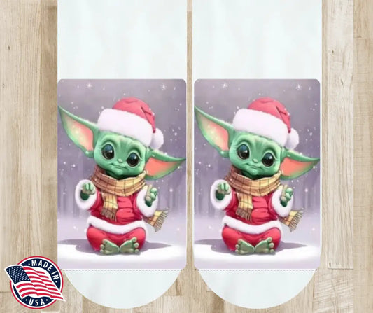 Christmas Yoda - Multi Socks