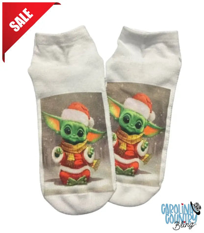 Christmas Yoda - Multi Socks