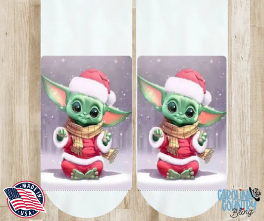 Christmas Yoda - Multi Socks