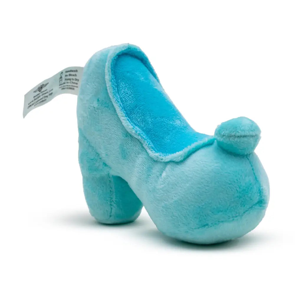 Dog Toy Squeaker Plush - Cinderella Slipper Replica Light Blue Dog Toy Squeaky Plush