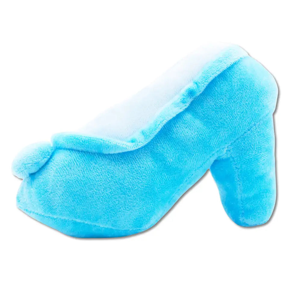 Dog Toy Squeaker Plush - Cinderella Slipper Replica Light Blue - Dog Toy Squeaky Plush