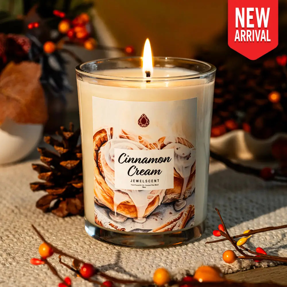 Cinnamon Cream 18oz Mystery Box Jewelry Candle Home Candle
