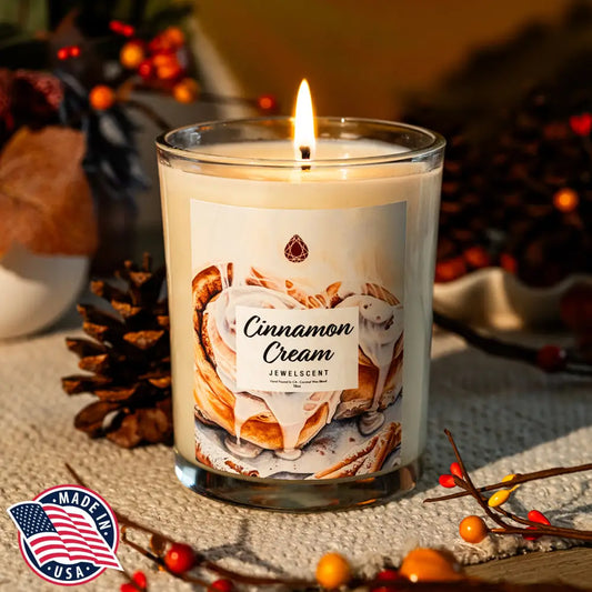 Cinnamon Cream 18oz Mystery Box Jewelry Candle Home Candle