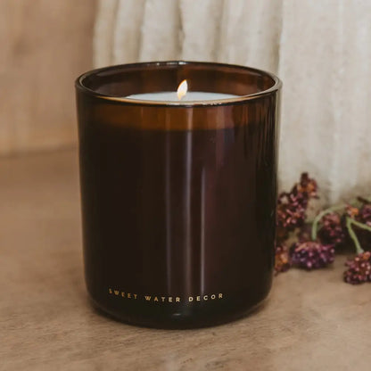 Cinnamon Rolls Soy Candle - Boxed Amber Tinted Glass Jar - 12 oz - Candles
