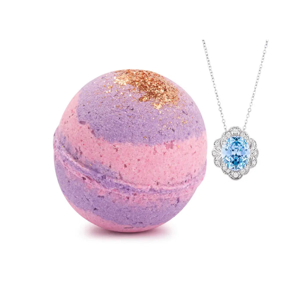 Cinnamon Sugar Plum Bath Bomb - Necklace - Bath Bomb