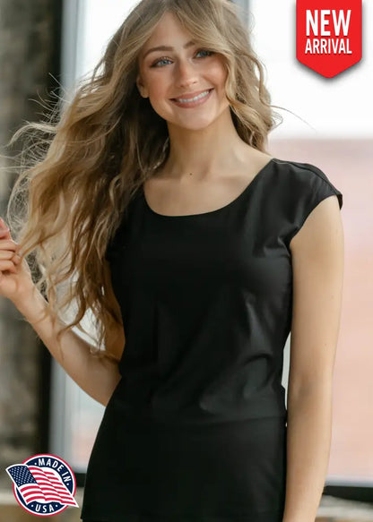Classic Black Cap Sleeve Tank - 2XL - IC Layering Essentials