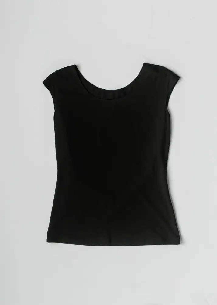 Classic Black Cap Sleeve Tank - IC Layering Essentials