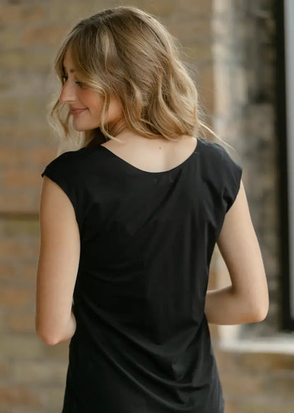 Classic Black Cap Sleeve Tank - IC Layering Essentials
