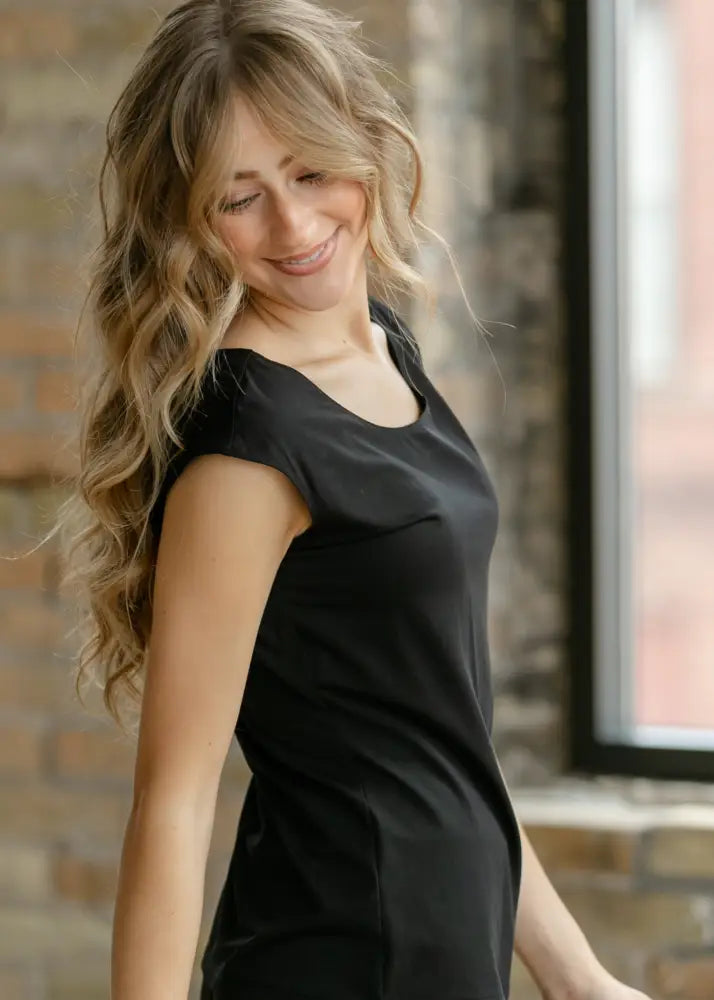 Classic Black Cap Sleeve Tank - IC Layering Essentials