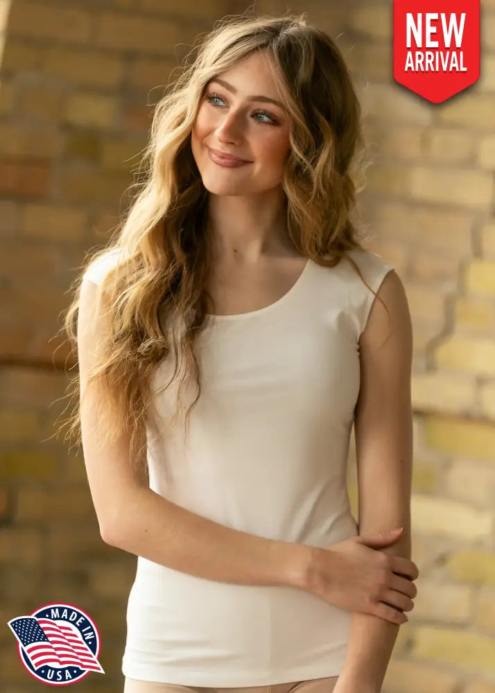 Classic Ivory Cap Sleeve Tank - IC Layering Essentials