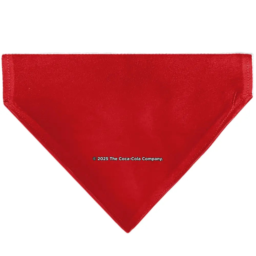 Pet Bandana - COCA-COLA Script Logo Centered Red/White - Pet Bandanas