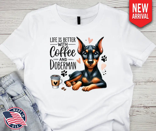 Coffee And Doberman – Multi Shirt