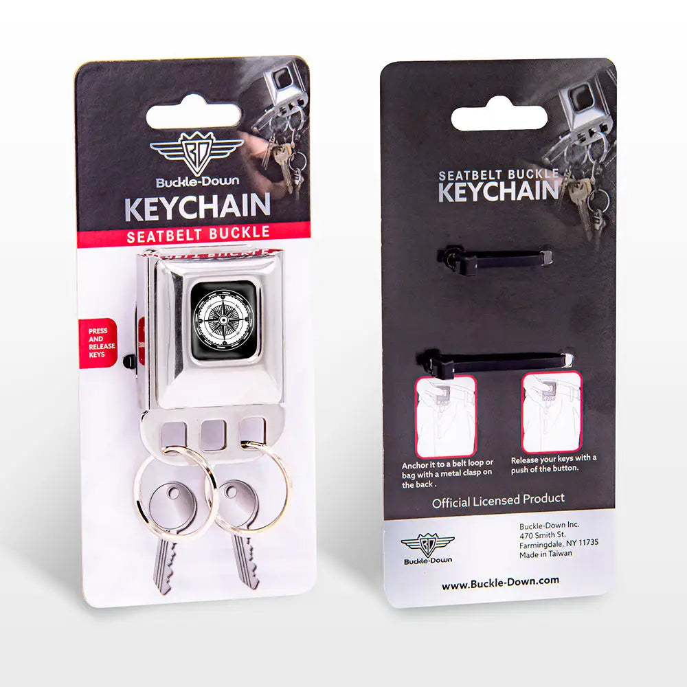 Keyholder - Compass Face Full Color Black/White Key Holders