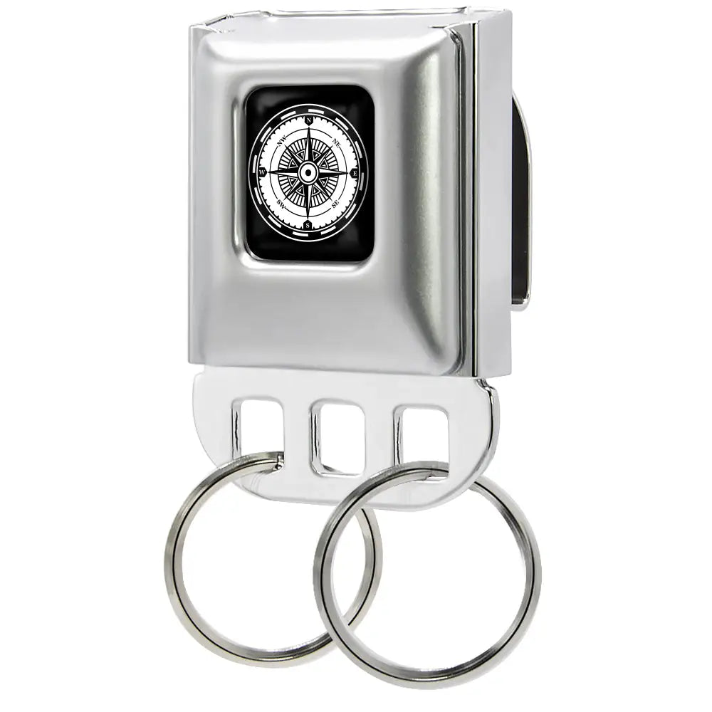 Keyholder - Compass Face Full Color Black/White Key Holders