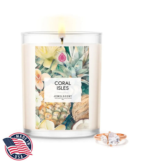 Coral Isles 18oz Mystery Box Jewelry Candle Home Candle