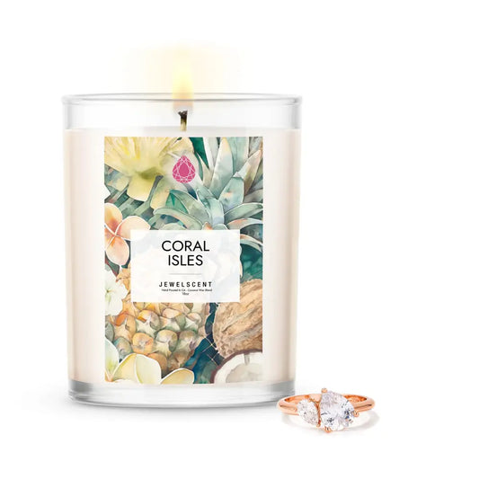 Coral Isles 18oz Mystery Box Jewelry Candle Home Candle