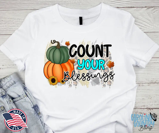 Count Your Blessings – White Small / Short Shirt